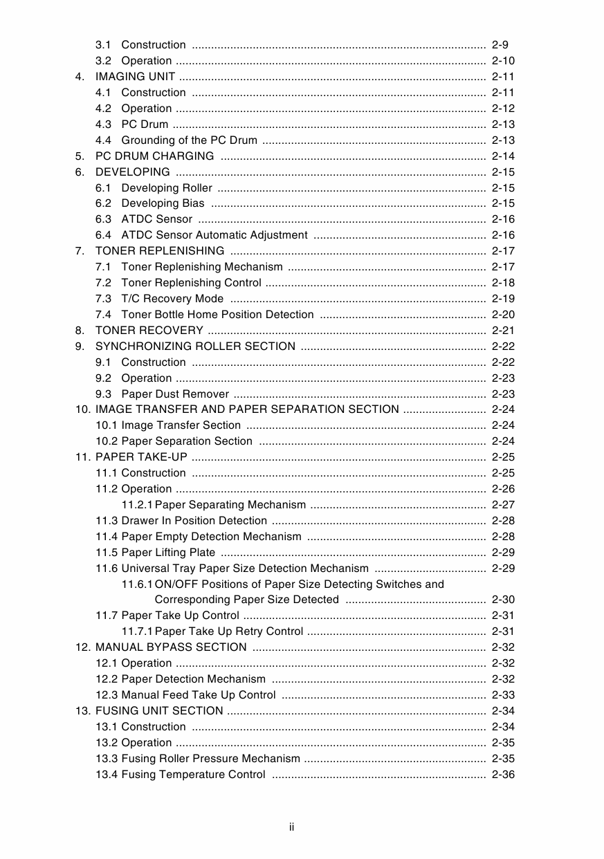 Konica-Minolta MINOLTA Di1811p THEORY-OPERATION Service Manual-2